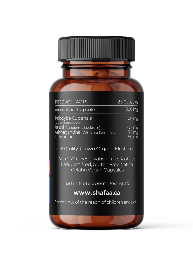 Shafaa Evolve Magic Mushroom Microdosing Balance Blend Capsules